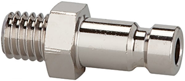 Nippel für Kupplungen NW 2,7, Edelstahl 1.4404, M5 AG, SW 7