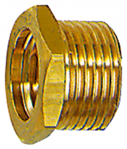 Reduziernippel, kurze Ausführung, G 3/4 a., G 3/8 i., SW 32, MS
