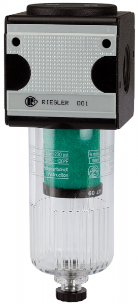Mikrofilter »multifix«, mit PC-Behälter, 0,01 µm, BG 1, G 1/4