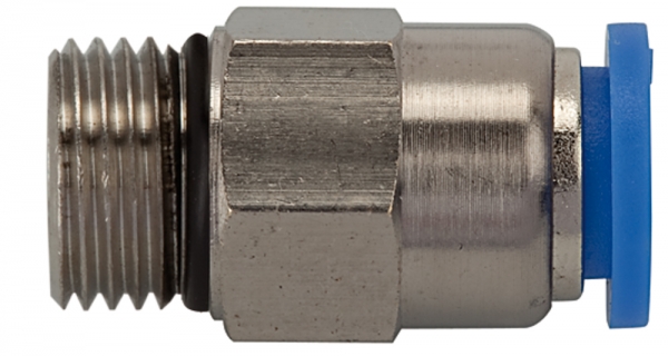Gerade Steckverschr. »Blaue Serie« selbstabsper., G 1/4 a. Ø10mm
