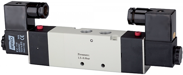 5/3-Wegeventil elektropneum. Mitte geschl., M5, 230 V, 50 Hz