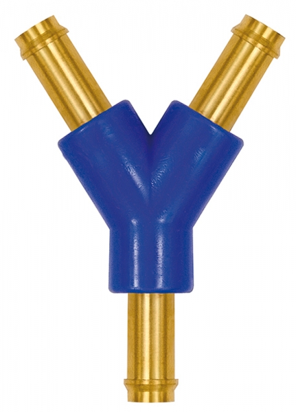 Y-Schlauchverbindungsstutzen, für Schlauch LW 4, Messing und POM