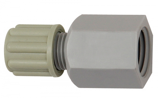 Gerade Aufschraubverschraubung G 1/8 i., für Schlauch 8/10 mm, PA