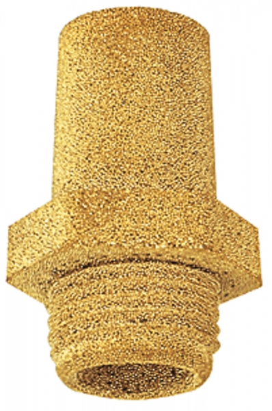 Sinterbronce-Schalldämpfer, Sechskant, G 1/4, SW 17