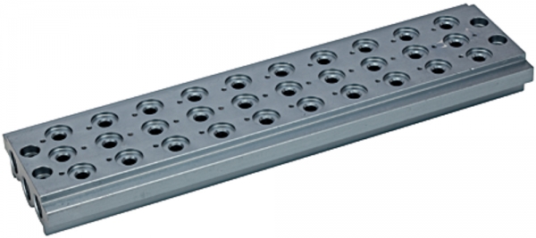 Mehrfach-Grundplatte für Wegeventile, 10 Ventilpositionen, G 1/4