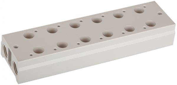 Mehrfach-Grundplatte für 3/2-Wegeventile, 7 Positionen, M5, G 1/8