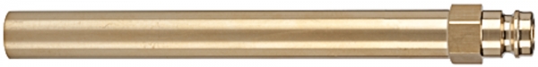 Stecknippel-Rohr DN 9, Rohr-Außen-Ø 14 mm, SW 15, Länge 150 mm