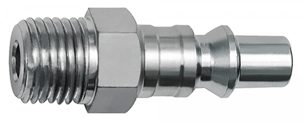 Nippel für Kupplungen NW 5,5, ARO 210, Stahl, NPT 1/4 AG