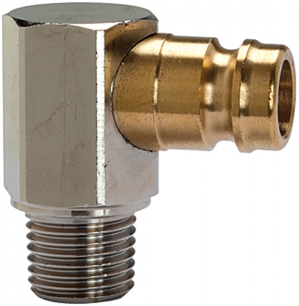 Temperier-Einstecknippel DN 9, 90°, mit Außengewinde, M14x1,5