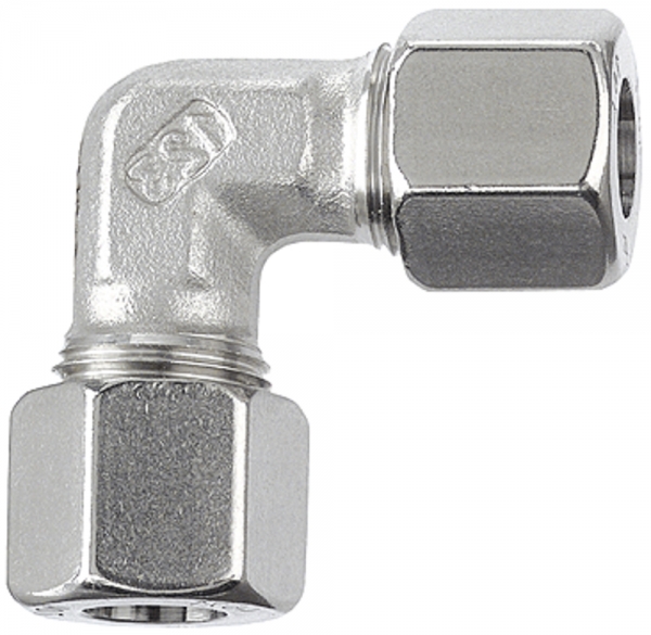Winkel-Verschraubung, Rohr-Außen-Ø 4 mm, Edelstahl 1.4571, 100bar
