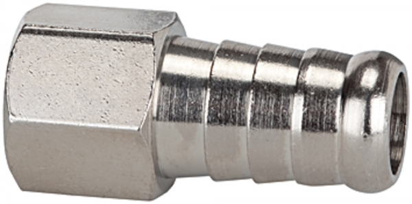 Aufschraubschlauchtülle, G 1/4 i., für Schlauch LW 8, MS vern.