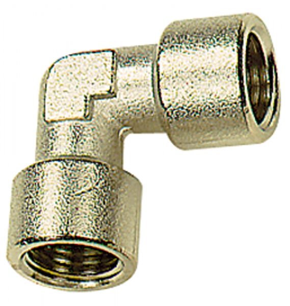 Winkelstück, innen/innen, G 3/4, SW 25, Messing vernickelt