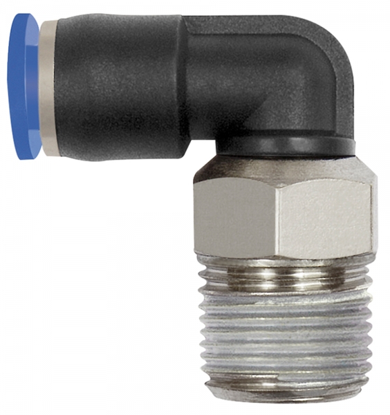 L-Steckverschraubung »Blaue Serie« mini, drehbar, R 1/8
