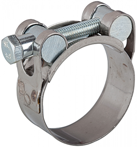 Gelenkbolzenschelle, Chromstahl 1.4016 (W2), 43 - 47 mm, 20 mm