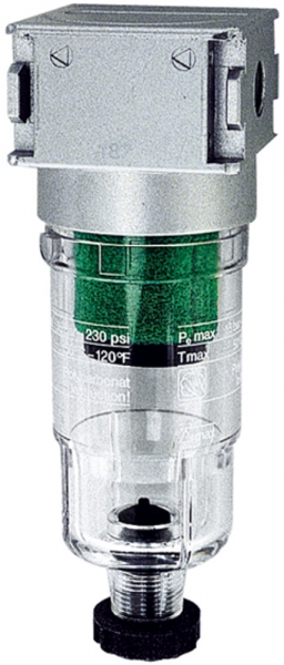 Mikrofilter »multifix-mini« mit PC-Behälter, 0,01 µm, BG 0, G 1/4