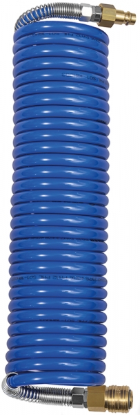 Spiralschlauch-Kupplung-Set, Standardkuppl., PA, ø 10x8, 5,0 m