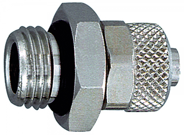 Gerade Einschraubverschraubung, O-Ring, G 3/8 a., Schlauch 10/8