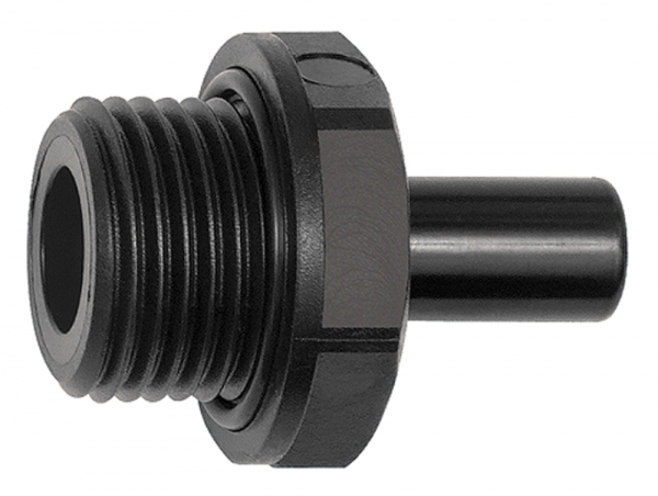 Einschraub-Stutzen POM, G 1/2, für Schlauch-Außen-Ø 10 mm