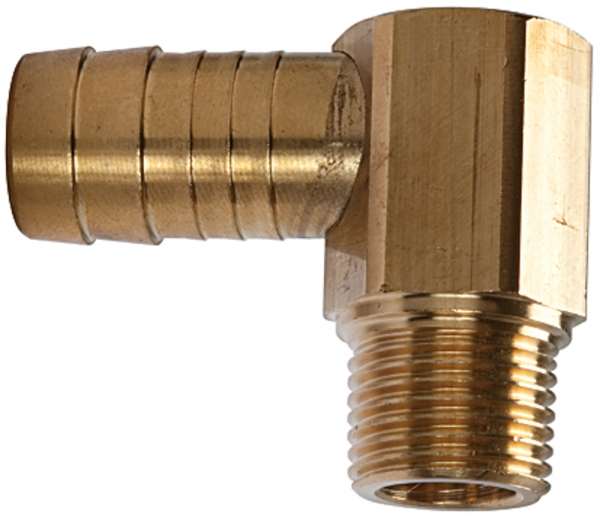 Winkel-Gewindetülle 90°, M8x0,75 AG keg., Schlauchanschluss 9 mm