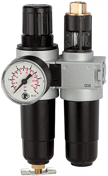 Wartungseinheit 2-tlg. »multifix-mini«, mit Metallbehälter, G 1/4