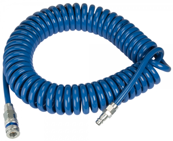 Spiralschl.-Schnellverschlusskpl.-Set, PUR, Schl.-ø 12x8, 4,0 m