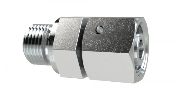 Einst.-Ger.-Einschraubvers., G3/8a., Rohr-AØ10mm, Stahl verz.