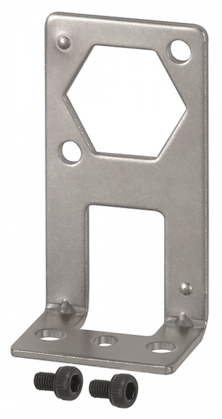Befestigungswinkel aus Metall, waagrecht