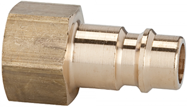 Nippel für Kupplungen NW 7,2 - NW 7,8, Messing blank, G 1/8 IG