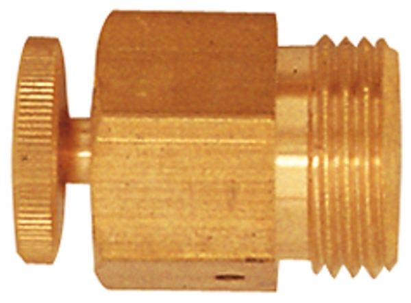Ablass- und Entlüftungsventil, Messing, gerade Form, G 1/8