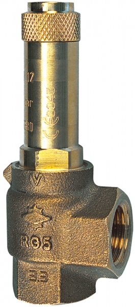 Eck-Sicherheitsventil, Sattdampf, G 1, Ansprechdruck 1 bar