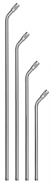 Verlängerungsrohr ohne Düse, gebogen 600 mm, Aluminium