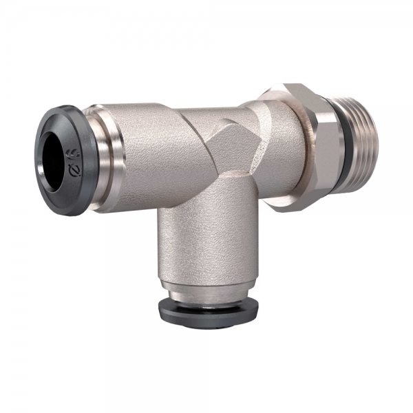 T-Steckverschraubung »universal short« L-Form, drhb. 1/2, Schl.10