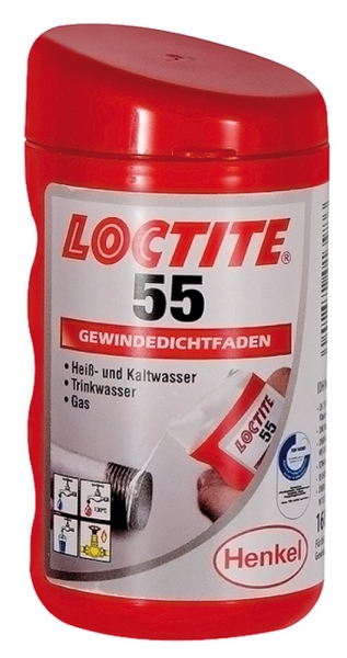 Gewindedichtfaden -50°C bis 130°C, DVGW/KTW, PN max. 5 bar/16 bar