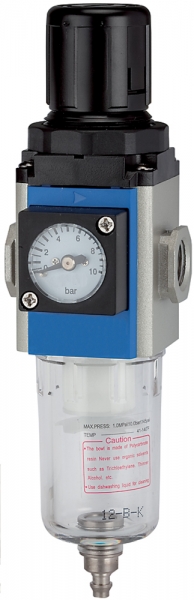 Filterregler »G-mini« 5 µm, BG 200, G 1/8, 1,5 - 9 bar, Ablass HA