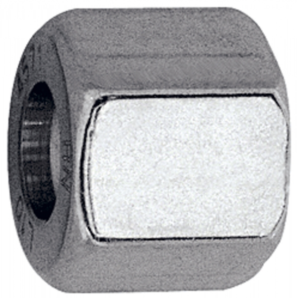 Überwurfmutter, M8x1,0, Rohr-Außen-Ø 4 mm, Edelstahl 1.4571