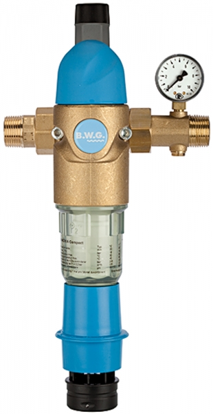 Rückspülfilter mit Druckregler, DVGW-geprüft, R 3/4