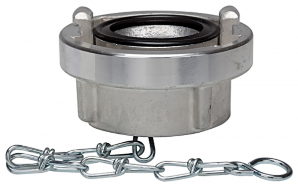 Storz-Blindkupplung, Kette, Alu, Storz-Größe 100, KA 115 mm