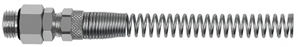 Gerade Einschraubverschraubung, Knickschutzf. drehb. G1/4a., SW12