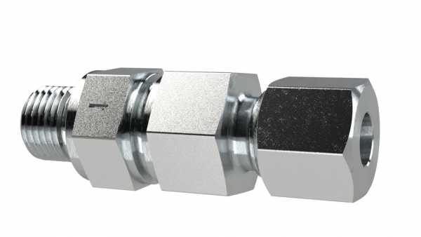 Rückschlagvent., G3/4a., Rohr-AØ 22mm, PN max. 160, Stahl verz.