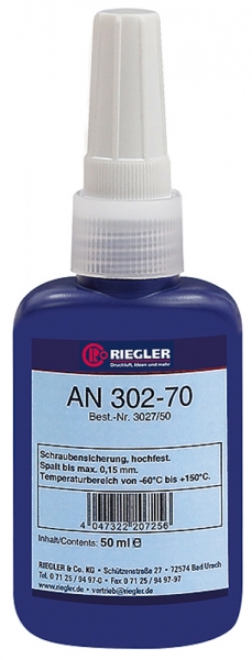 RIEGLER Lock AN 302-70, anaerober Klebstoff, hochfest, 50 ml