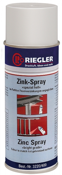 RIEGLER Zink-Spray, Temperatur max. 300 °C, 400 ml