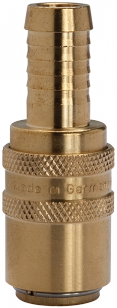Temperierkupplung DN 9, Zapfen 13 mm, Schlauchtülle gerade