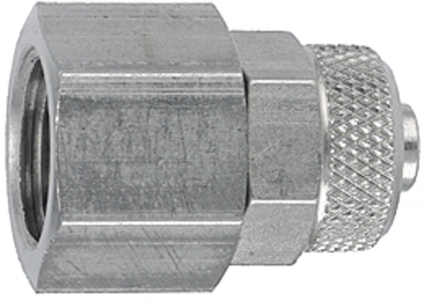 Gerade Aufschraubverschraubung, G 1/4 i., Schlauch 8/6, ES 1.4571