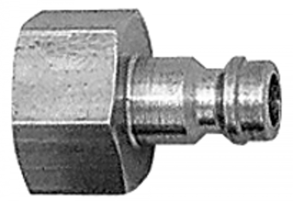 Nippel für Kupplungen NW 5, Edelstahl 1.4305, G 1/4 IG, SW 17