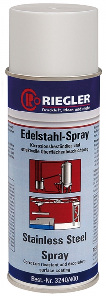 RIEGLER Edelstahl-Spray, Temperatur max. 300 °C, 400 ml