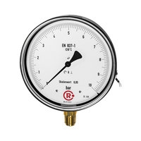 Feinmessmanometer, G 1/2 radial unten, -1 / +0,6 bar, Ø 160