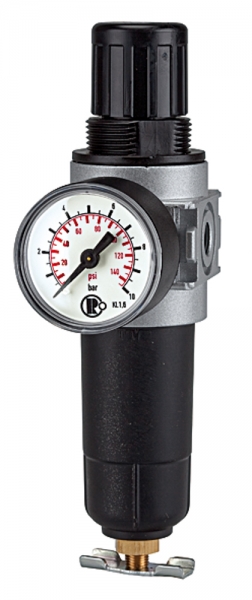 Filterregler »multifix-mini«, Metallbehälter, G 1/4, 0,5 - 10 bar