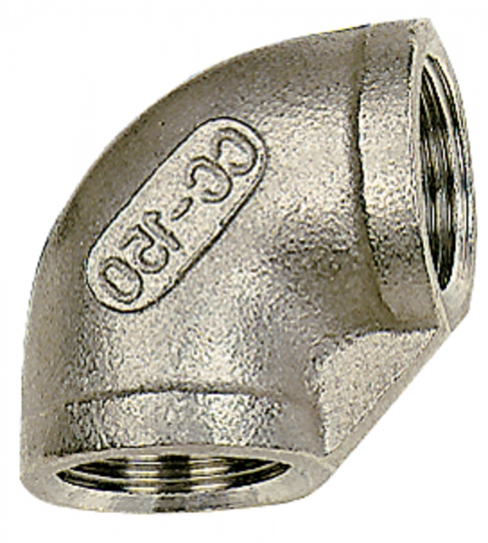 Winkelstück 90°, innen/innen, Rp 1/8, Edelstahl 1.4401/1.4408