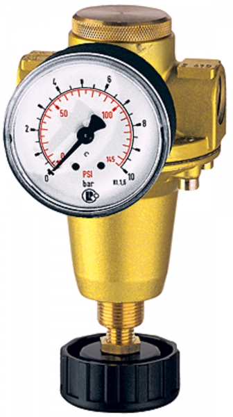 Konstant-Druckregler inkl. Manometer, BG 1, G 1/4, 0,5 - 6 bar