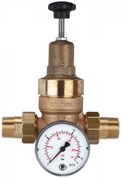 Druckregler für Trinkwasser, ohne DVGW, R 1 1/4, 1,5 - 12 bar